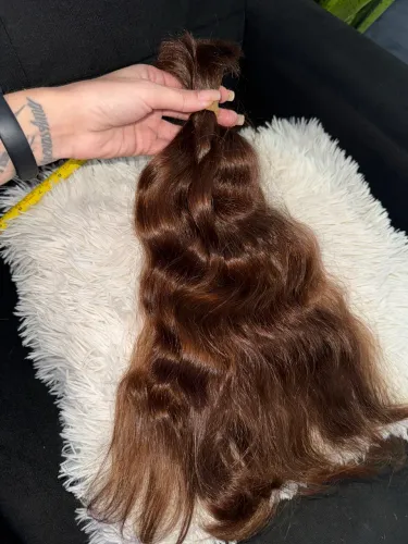 Cabelo Humano Ondulado - 35 à 40 cm - Tingido
