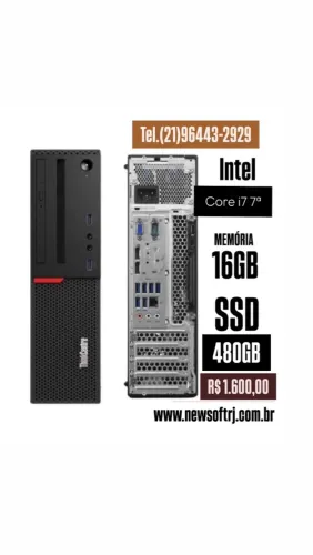 Lenovo Core i7 7ª Geração 16GB RAM SSD 480GB