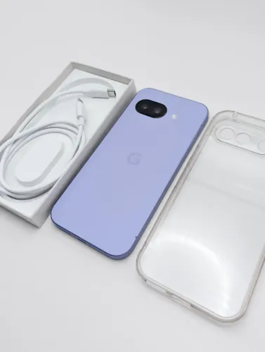 Google Pixel 9a - Iris - Bateria 5100 mAh + Capinha + Película nova + Caixa e cabo USB-C