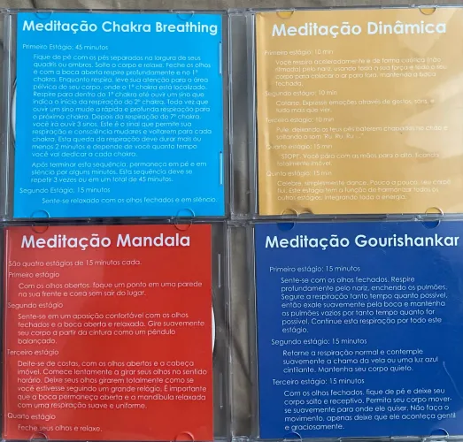 4 CDs de meditação guiada 