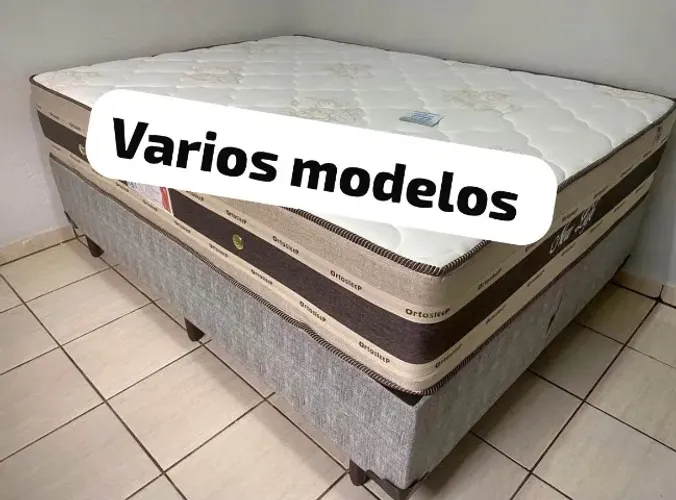 Cama box colchão molas + mega brinde