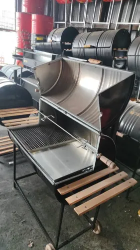 Churrasqueira de tambor: churrasco perfeito com qualidade e praticidade. 