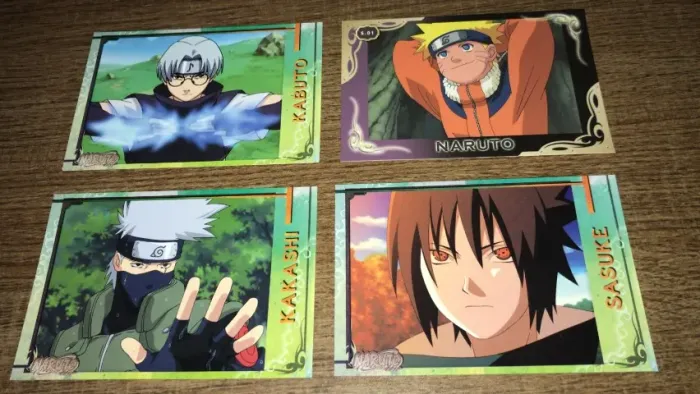 Pacote com 4x Cards Naruto Original Amada 2002 a 2005 Vintage #2