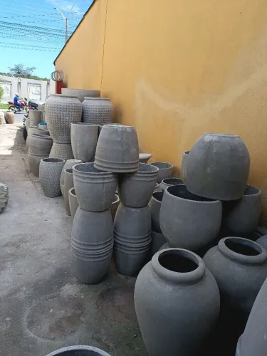 Vasos de cimento Com fibra                   para plantas