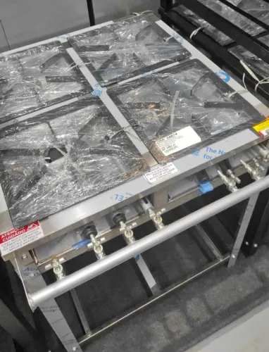 MB Fogão Inox Industrial 4 Bocas Novo