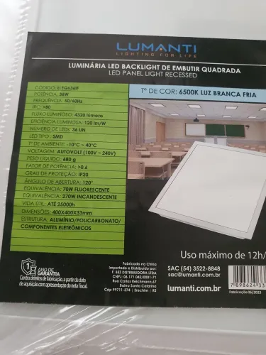 Painel quadrado de Led