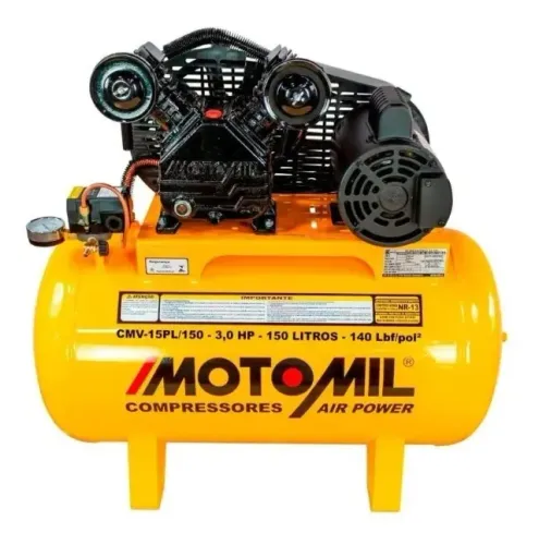 Compressor de ar elétrico Motomil Air Power CMV-15PL/150 150L 3hp