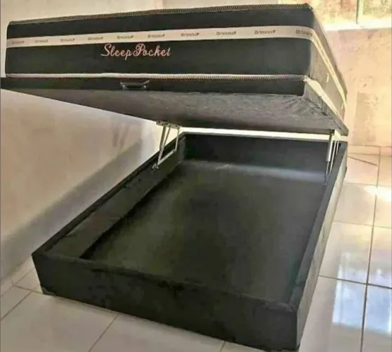 Cama box baú colchão speed molas ensacadas