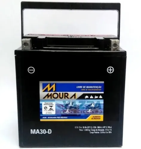 BATERIA MOTO 30AH MA30D MOURA