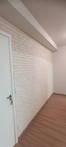 Parede tijolinho de gesso