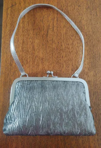 Bolsa de mão prata