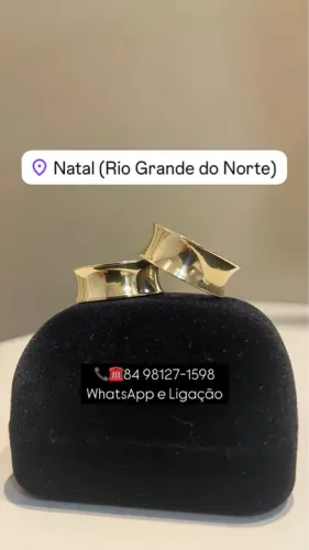 Lindo Par Alianças Côncavo Pronta Entrega