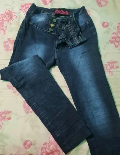 Calça Jeans Tramiti - 44 - Estilo Blue Black Manchado
