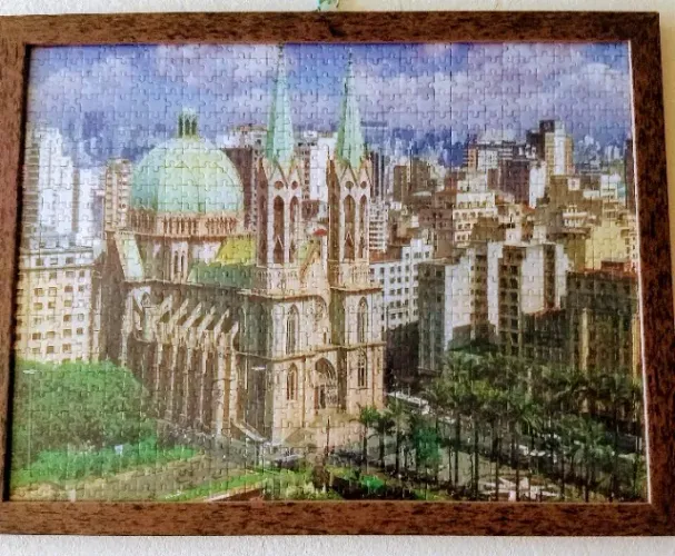Quadro com moldura ,Catedral da Sé mil peças
