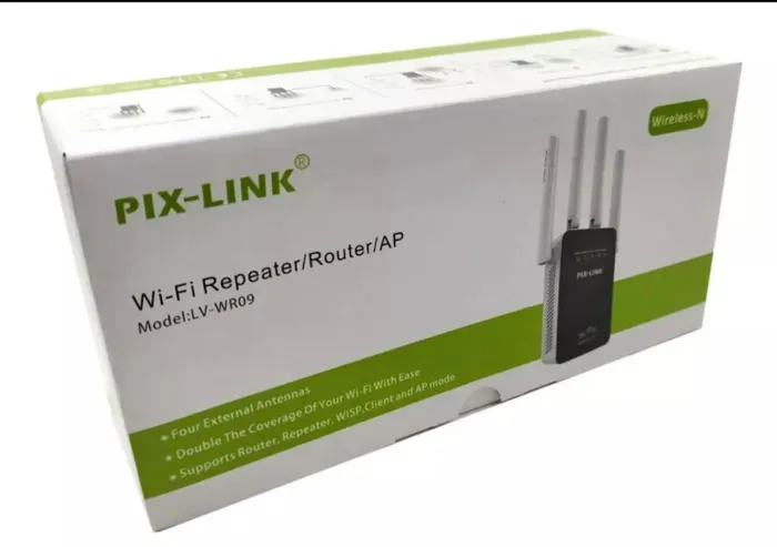 Mini Repetidor Roteador Wi-Fi 300Mbps Pix-Link LV-WRO9