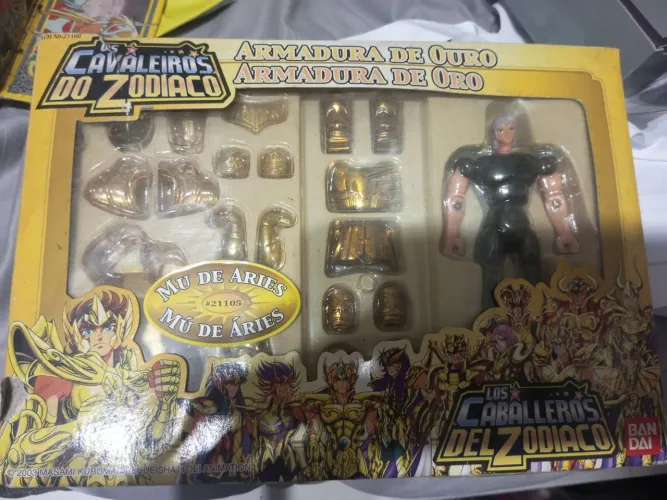 Mu de áries Bandai die cast vintage saint cloth cavaleiros do zodíaco