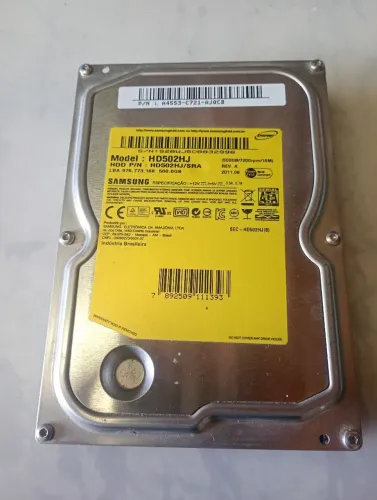 HD Samsung 500GB - HD502HJ funcionando perfeitamente 
