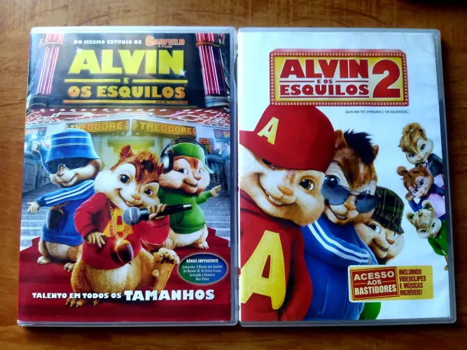Kit 2 DVDs - Alvin e Os Esquilos