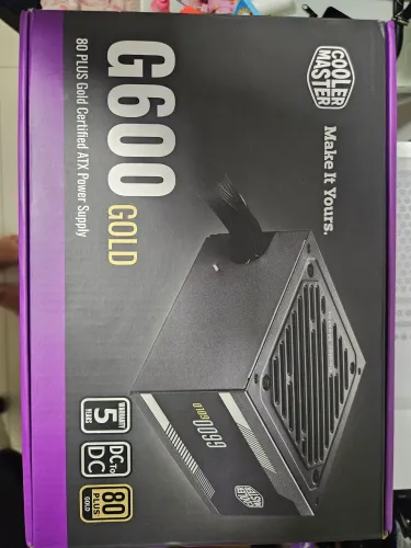 Fonte Cooler Master G600 Gold 600W 80 Plus