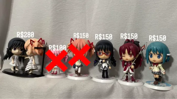 Madoka Magica Chibi Figure Set (VENDO SEPARADO)