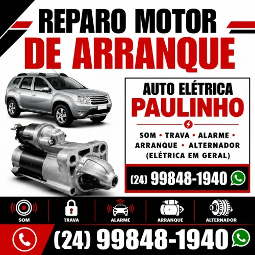 REPARO MOTOR DE ARRANQUE - PARTIDA VOKTA REDONDA