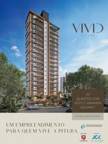 APARTAMENTO 78m² 3 SUÍTES (2 CANADENSES) VARANDA GOURMET 2 VAGAS INFRA VENDE PITUBA