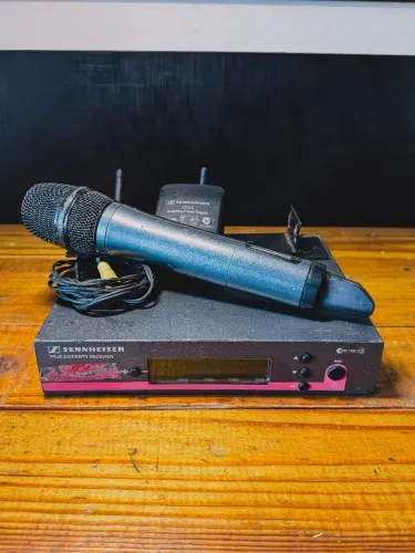 Microfone Sem Fio Sennheiser ew 100 G3 (Receptor + Bastão + Fonte)