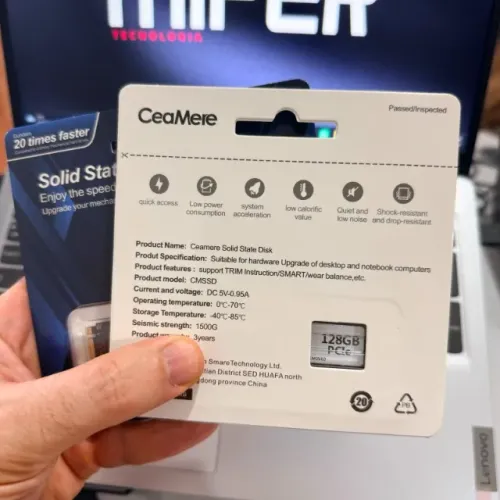 SSD NVME 128GB M2 m.2 - novo, com garantia.