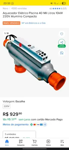 Aquecedor de Piscina