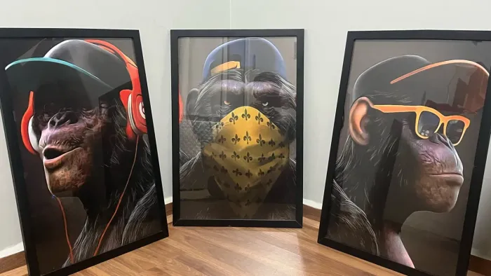 Quadro 3 em 1 com vidro
