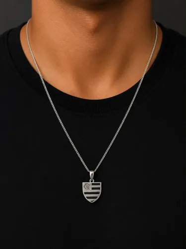 COLAR Flamengo TIMES LISO VASADO PRATA 925 Valor 298,00 cód 85328