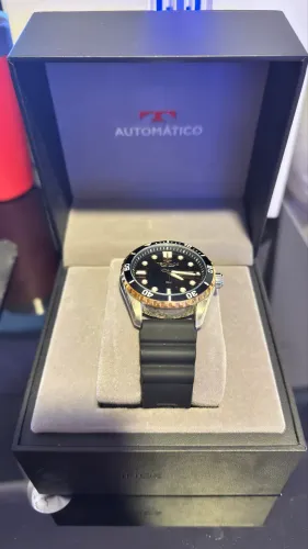 Relógio technos automático diver bicolor