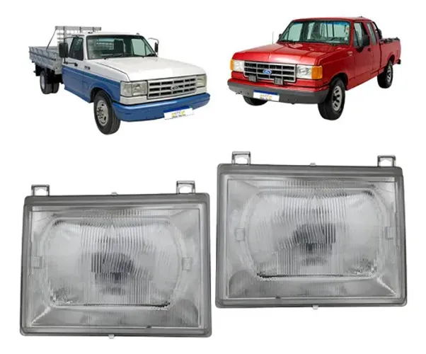 Farol Ford F-1000 F-4000 1993 1994 1995 Par Sem Suporte Novo Ambos Lados