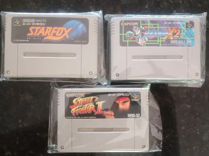 Cartuchos/fitas/jogos originais super famicom / Nintendo, valores na descrição!