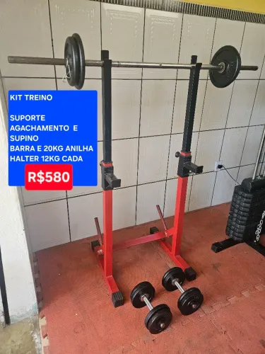 Kit treino parcelo cartão