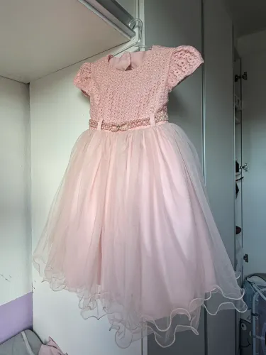 Vestido de festa infantil com forro