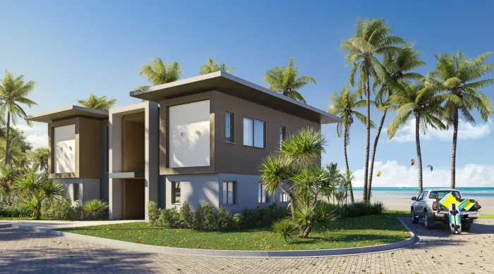 Duplex para venda tem 166 metros quadrados com 3 quartos em Cumbuco - Caucaia - CE