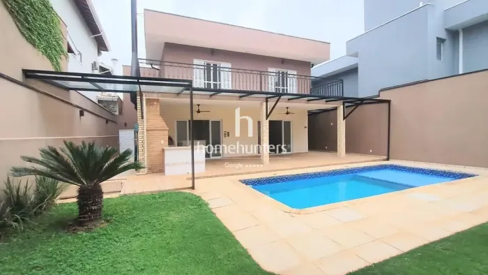 Casa locação e venda em condomínio próximo à Hípica Campinas | 4 suítes | Piscina | 350 m²