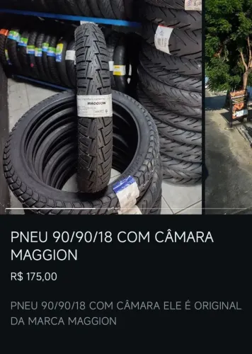 Pneu original magion, 90/90 18. Retirada tapera Aquiraz, faço entrega com taxa