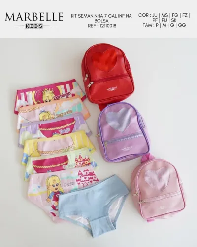 Kits de calcinha infantil