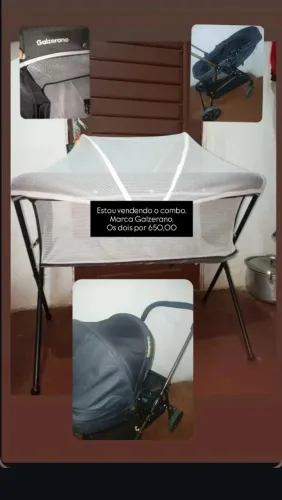Carrinho e berço para bebê