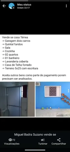 Casa a venda Miguel Badra