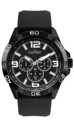 relógio Condor masculino, modelo Civic CO6P29JOS/2P, pulseira de silicone