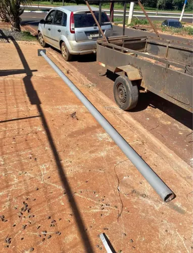 Pé direito de 6M, com sapata 4 1/2