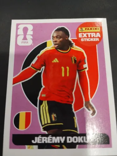 Figurinha Legend Extra Sticker Jeremy Doku Lilás