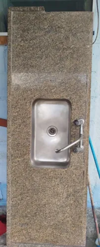 Pia para cozinha de mármore