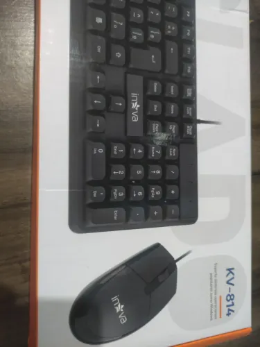 Kit Teclado e Mouse com fio Inova