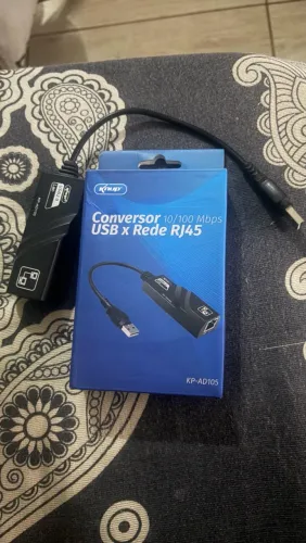 Adaptador conversor USB para internet Ethernet RJ45 para notebook e outros aparelhos