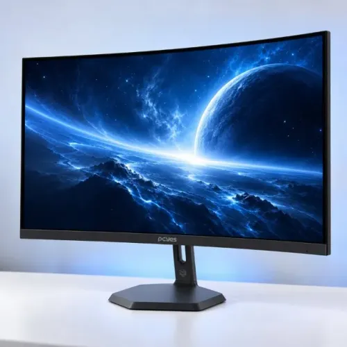 Monitor Gamer PCYes 27? Curvo 100Hz Full HD Preto