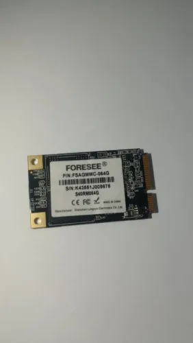 SSD mSATA Foresee 64 GB <br>? Capacidade: 64GB<br>? Saudável <br><br>? Valor: 120
